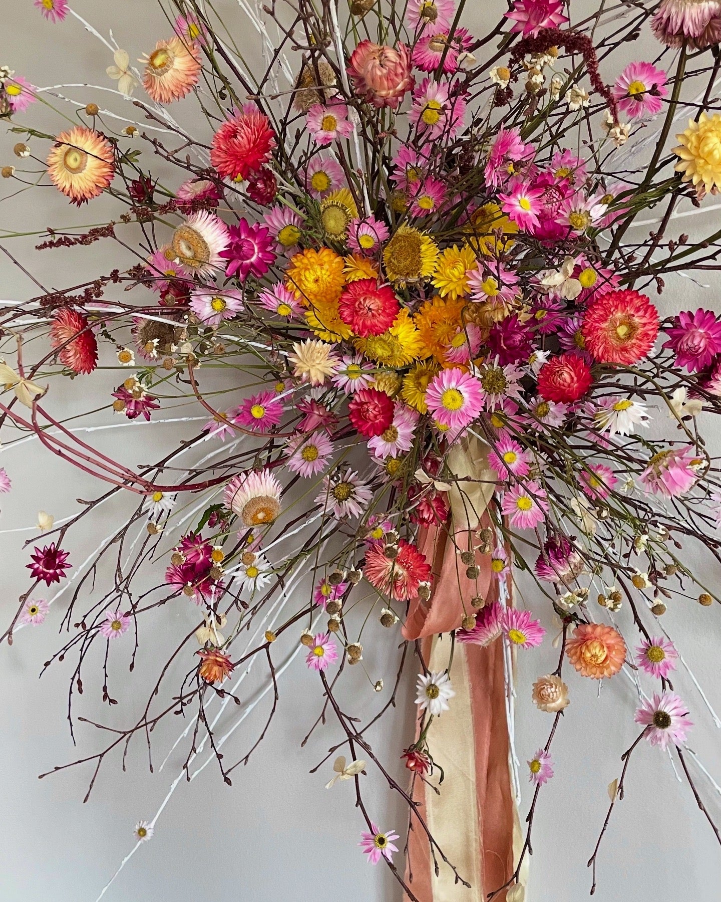 Tørket blomsterdekorasjon