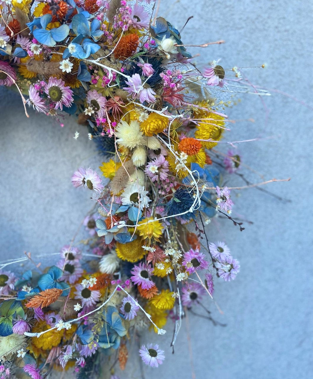 Tørket blomsterkrans