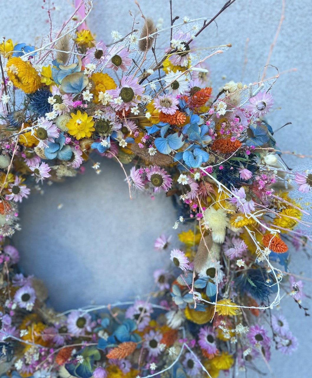 Tørket blomsterkrans