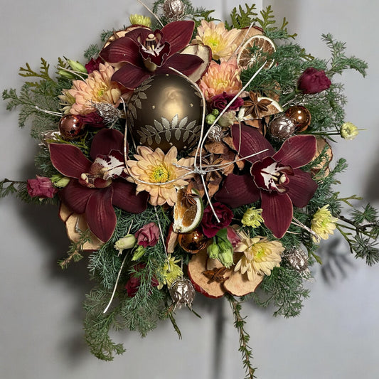 Juledekorasjon burgunder