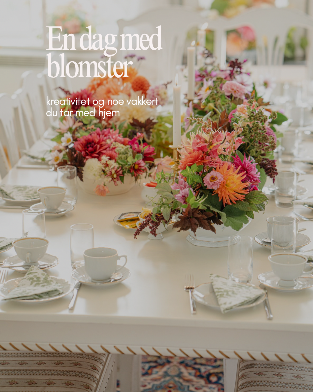 En dag med blomster – workshop i Edines hage