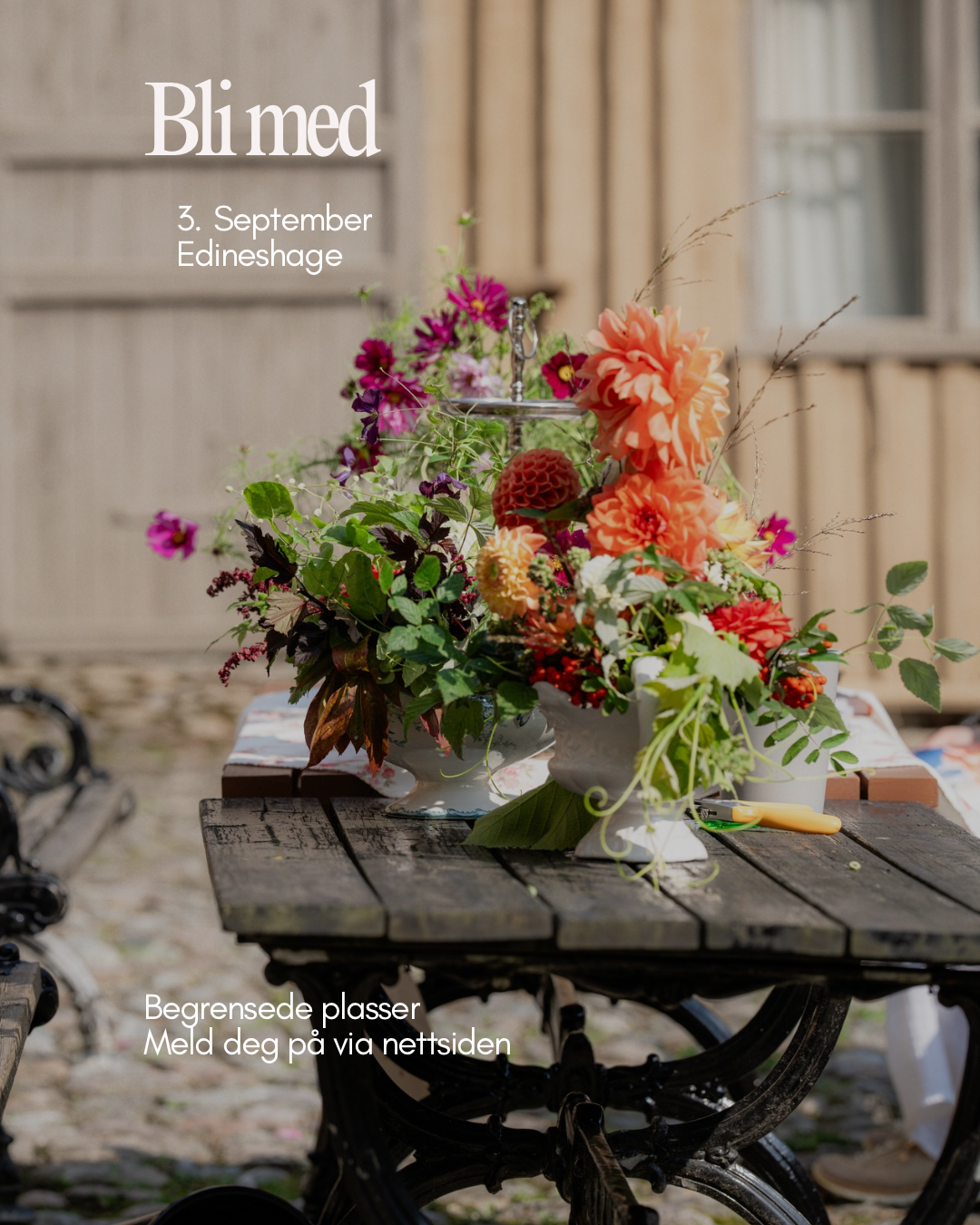 En dag med blomster – workshop i Edines hage